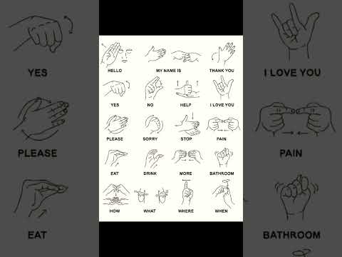Deaf sign language
