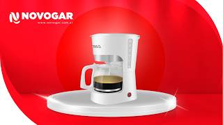 Cafetera de Filtro ATMA 1,5L Filtro Desmontable Blanca CA8133N