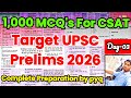 UPSC CSAT Clear Karo by 1000 types MCQ #upsc #ias #ips #upscmotivation