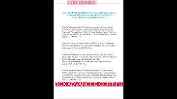 3CX ADVANCED CERTIFICATION EXAM 2025 ACTUAL EXAM 100 QUESTIONS AND CORRECT DETAILED ANSWERS AGRADE N