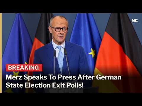 FULL: German Chancellor Merz Speaks to Press After State Election Exit Polls | AC1Z