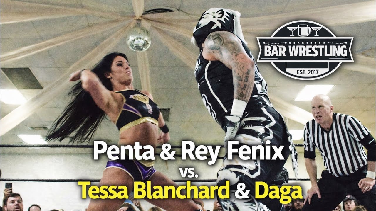 Penta & Rey Fenix vs. Tessa Blanchard & Daga | Intergender Tag Team Match | Bar Wrestling