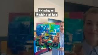 My acrylic abstract painting with squares #artwork #artvideo #videoart #art #abstractart #artist