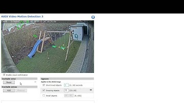 Axis Video Motion Detection 3.0.1 - Swaying objects example