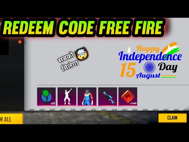 Garena Free Fire redeem codes for August 15: Check redeem codes
