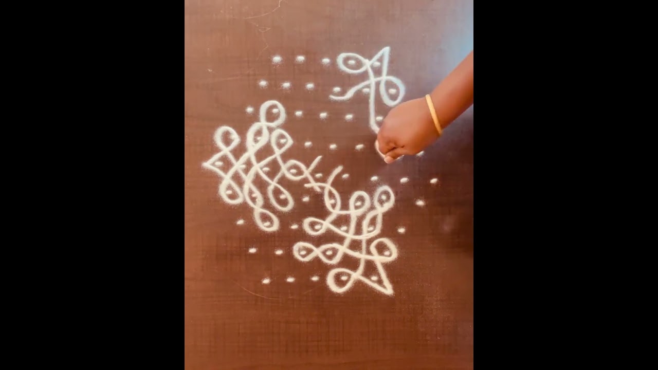 9*5 Rangoli design #rangoli #viral #videoviral 