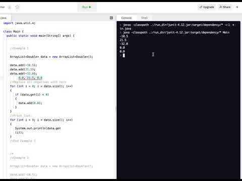Example walkthrough helping a student debug a Java ArrayList (Conceptual Misunderstanding)