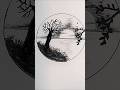How to draw beautiful scenery with pencil | Realistic scenery drawing with pencil