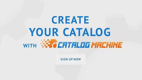 Catalog Machine in 3 Steps