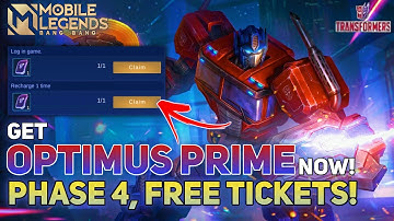 FREE TICKETS: TRANSFORMER DRAW EVENT | MLBB X TRANSFORMER EVENT PHASE 4- MOBILE LEGENDS