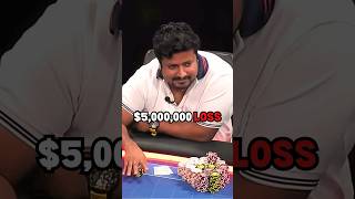 SANTHOSH LOSES $5,000,000 IN ONE HAND!!! SANTHOSH LOSES $5,000,000 IN ONE HAND!!!