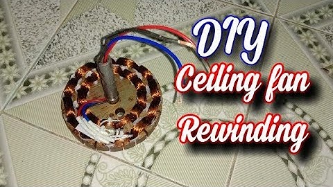 How to rewind a ceiling fan by hand winding method || DIY ceiling fan rewinding