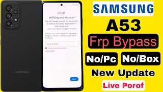 Samsung A53 Frp Bypass Without Pc Google Verifying Your Account Lock Unlock - Letest Updates 2025