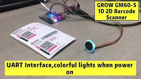 GROW GM60-S Ring Indicator LED Controlled Small Round UART Interface 1D/2D Barcode Scanner Module