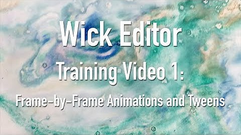 Wick Editor Video 1: Frame-by-Frame and Tweened Animations