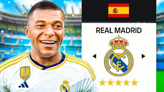 7 SAISONS AVEC LE REAL MADRID DE KYLIAN MBAPPÉ! - FC 24