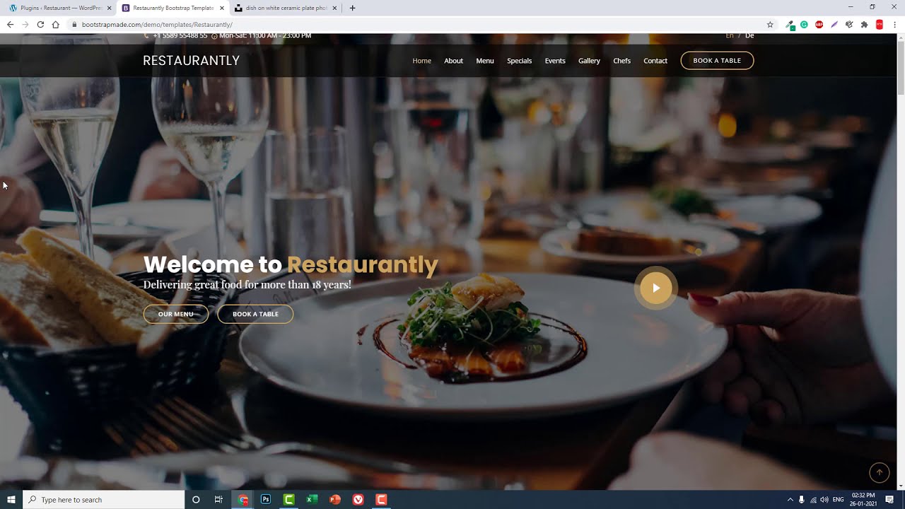 [Part 1] How to build Restaurant site with WordPress & Elementor in