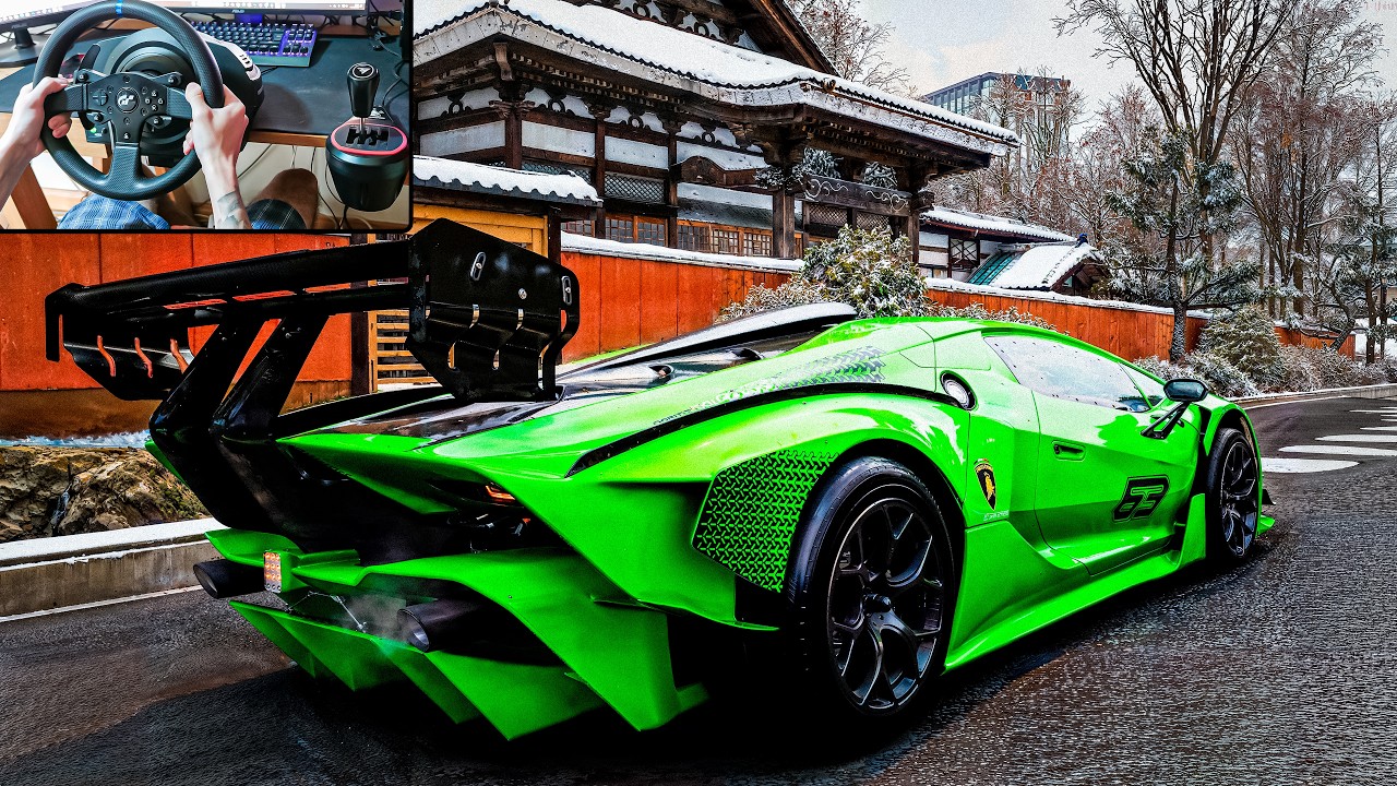 Forza 1579HP Lamborghini Essenza SCV12 | Forza Horizon 6 | 4K Steering