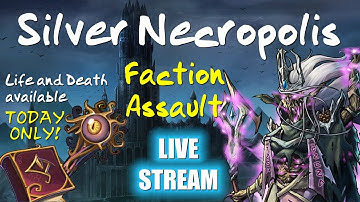Gems of War - Silver Necropolis Faction Assault (Quick-delve and High-level Teams) Life & Death!