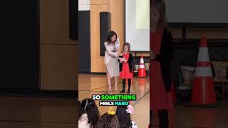 DILIGENCE Emma Oliver (7) and Nora Oliver (mom) deliver speech to Entire School #sia #courage