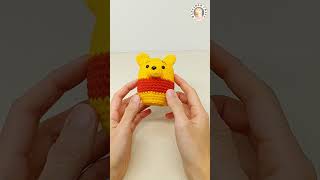 Amigurumi Winnie the Pooh | Full video tutorial is on my channel | Crochet Winnie the Pooh #くまのプーさん