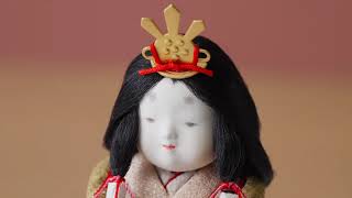 D-97 MM8906 4HR-M62-Z 人形の久月 雛人形 村岡茂作 木目込 立親王収納