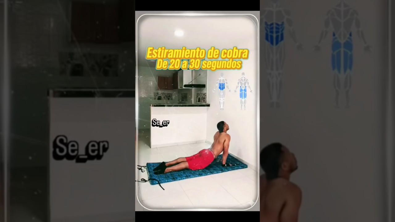 Estiramiento Cobra en 30 Segundos 🐍 Elimina Dolor de Espalda y Mejora tu Postura | Cobra Stretch
