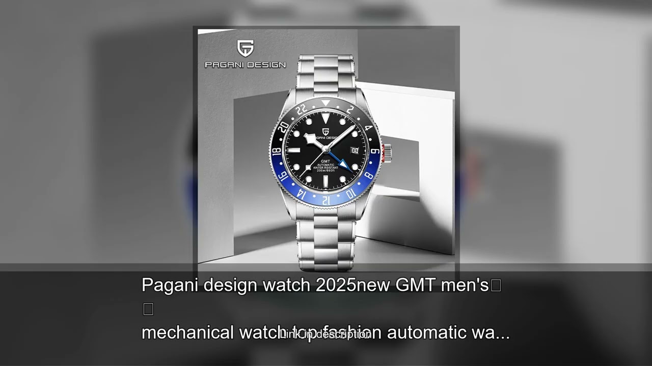 Pagani design watch 2025new GMT men's mechanical watch top fashion automatic watch men's watch