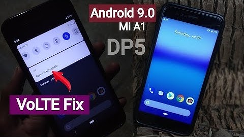 Android P On Mi A1 | VoLTE Fix #AndroidPMiA1