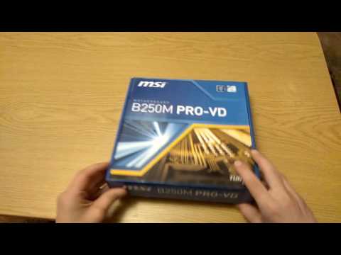Распаковка материнской платы MSI B250M pro vd из Rozetka com ua