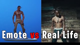 Head Banger Emote In Real Life Travis Scott Fortnite Emotes Synced With Real Source