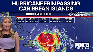Tracking Hurricane Erin as it develops