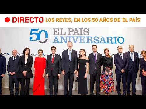 Los Reyes Felipe y Letizia asisten al 50 aniversario de El País en Barcelona