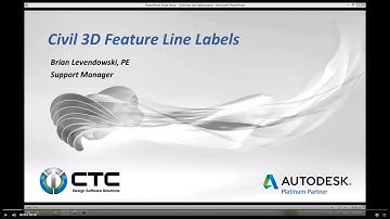 Civil 3D Feature Line Labels