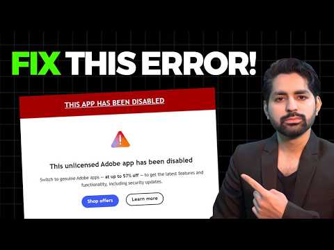 This Unlicensed Adobe App Has Been Disabled FIX #kkps