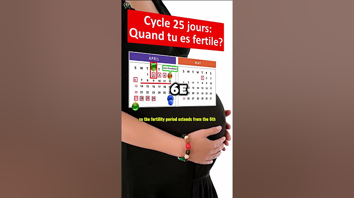 Cycle 25 jours: les jours exacts pour tomber enceinte🫃
