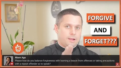 Forgiveness vs Reconciliation