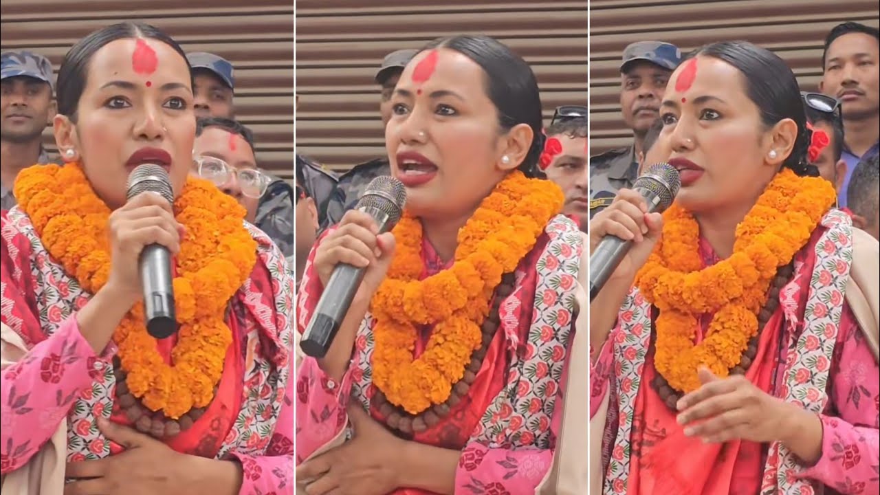 Aashika Tamang emotional speech after winning election #dhading1 #election #rsp 