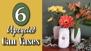 Transform your Trash 6 Simple Upcycled Aluminum Can Flower Vase Design Ideas