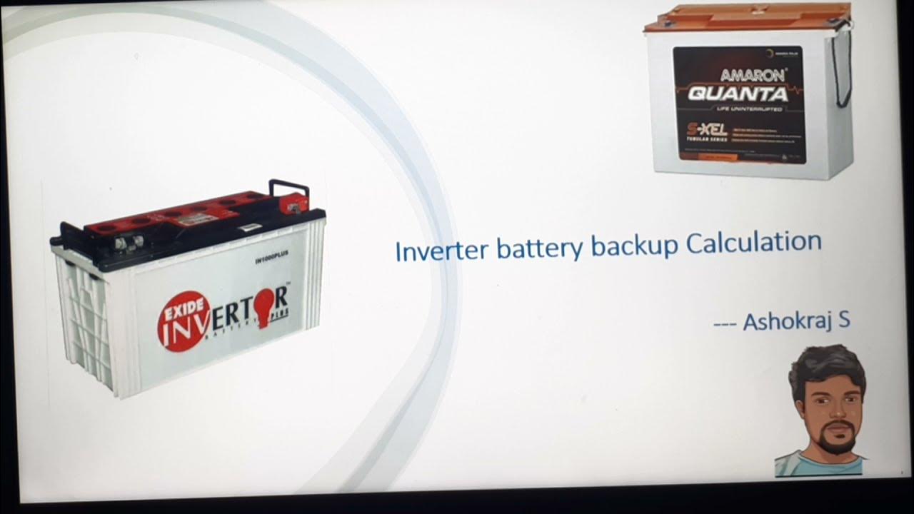 How to calculate inverter battery backup time Home inverter backup