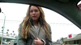 Miley Cyrus Confronts Paparazzi About Following Her! [2010]