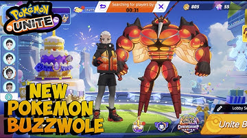 Pokemon Unite - OP Gameplay Walkthrough part 12 - New Pokemon Buzzwolle🔥(iOS,Android)