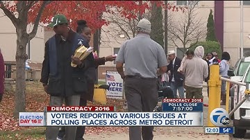Voters reporting various issues at polling places across metro Detroit