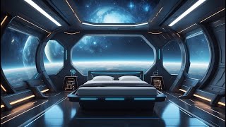 Ambient music - alone orbiting a distant planet with peacefulness and calmness, away from it all