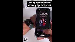 Pairing my apple watch with iPhone 🔥