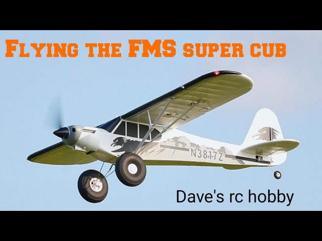 Flying my FMS PA-18 super cub 1300mm (THE WHEEL FALL OFF!!!) - YouTube