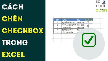 Cách chèn ô checkbox vào Excel, chèn ô tích trong Excel 2007 | EZ TECH CLASS