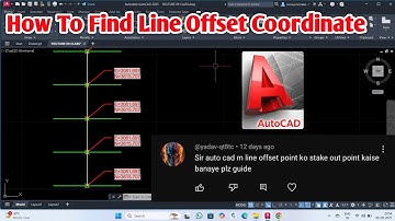 How To Find Line Offset Coordinate in AutoCAD || ✅ Request Video 