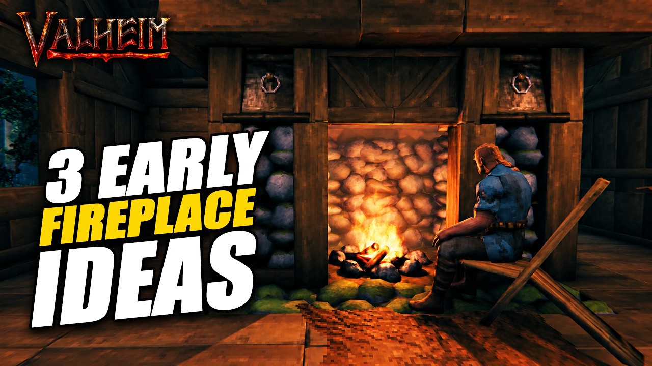 3 Cozy Fireplace Designs for Your Valheim Starter Home
