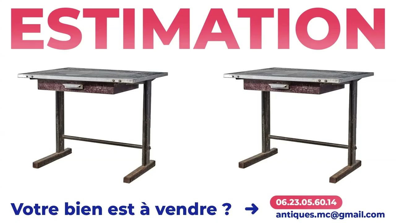 Bureau Jean Prouvé modèle Tropique 501 : à quel prix pouvez-vous le vendre ?